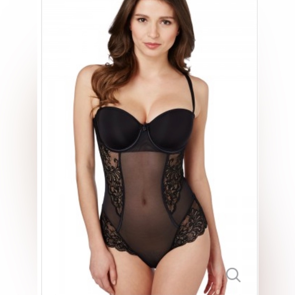 Le Mystere Black Lace Bodysuit